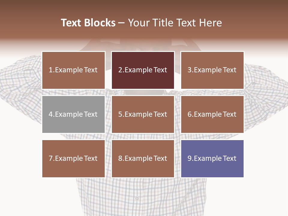 A Man Covering His Eyes With His Hands PowerPoint Template