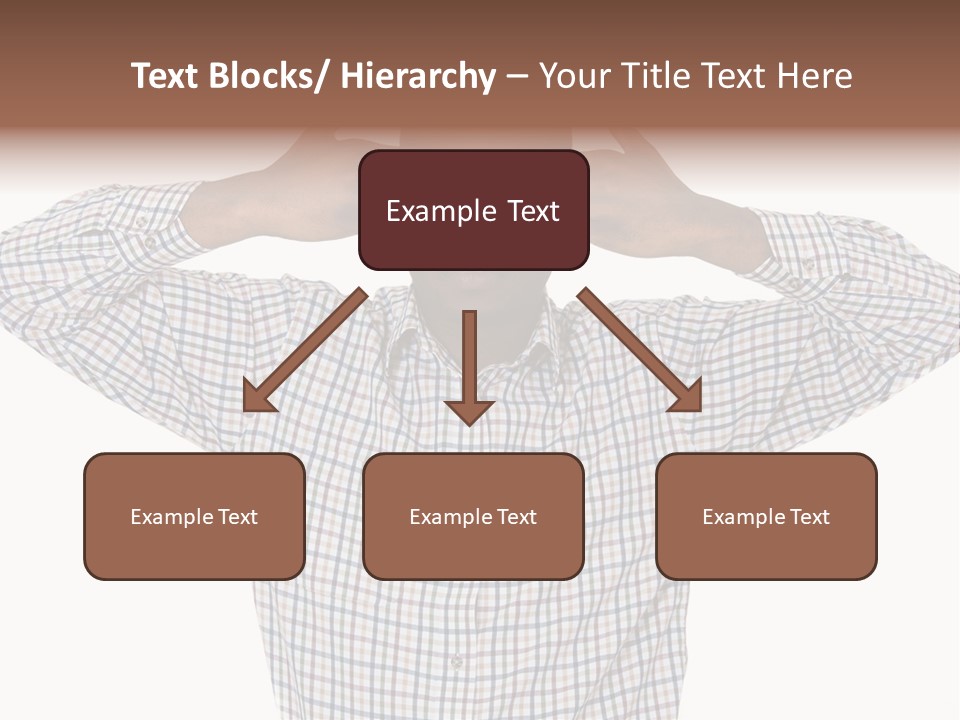 A Man Covering His Eyes With His Hands PowerPoint Template