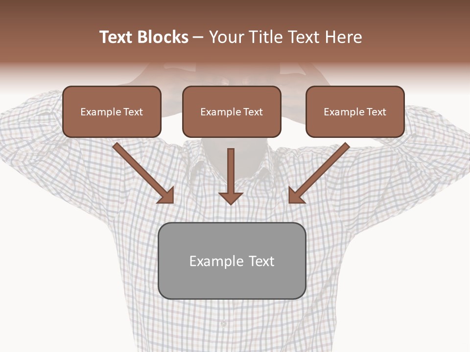 A Man Covering His Eyes With His Hands PowerPoint Template