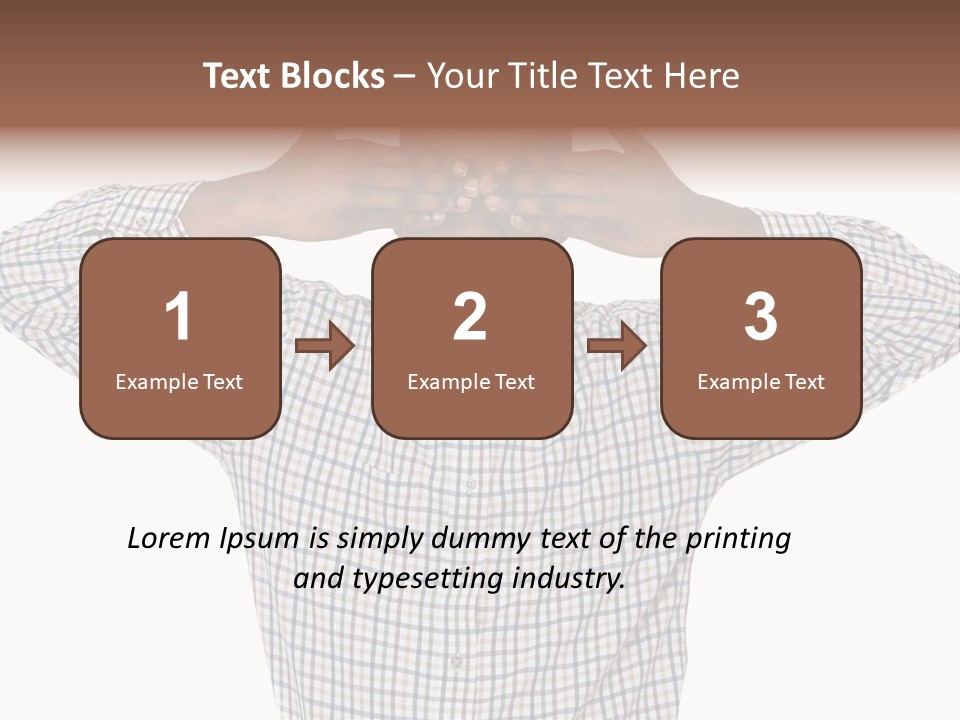A Man Covering His Eyes With His Hands PowerPoint Template