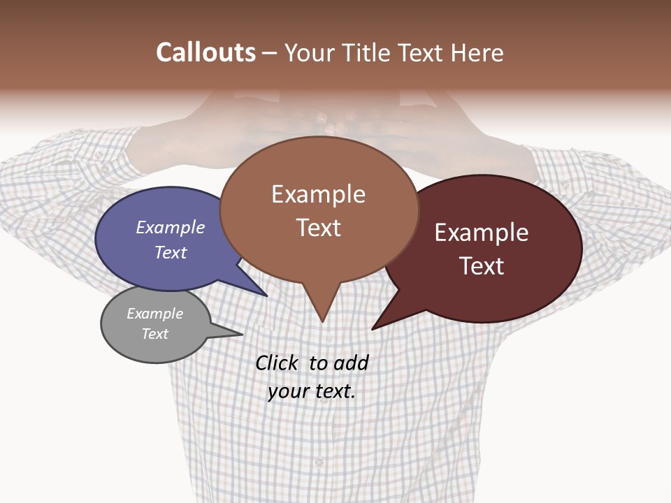 A Man Covering His Eyes With His Hands PowerPoint Template