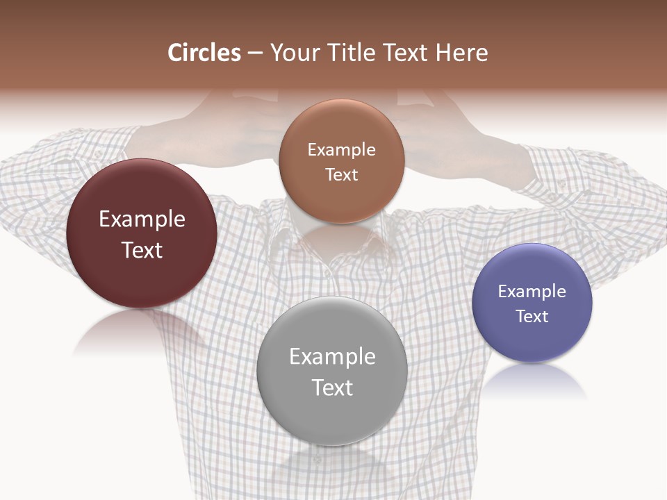 A Man Covering His Eyes With His Hands PowerPoint Template