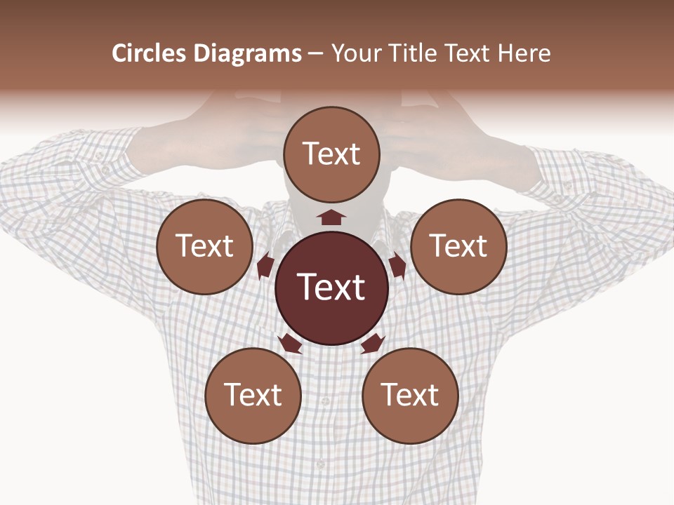 A Man Covering His Eyes With His Hands PowerPoint Template