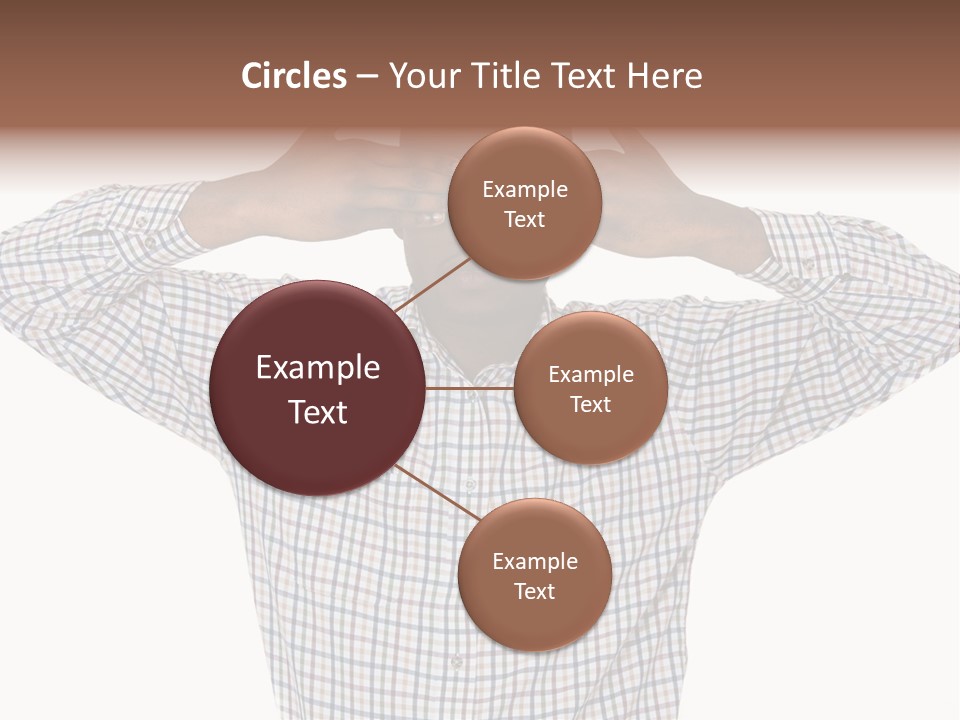 A Man Covering His Eyes With His Hands PowerPoint Template