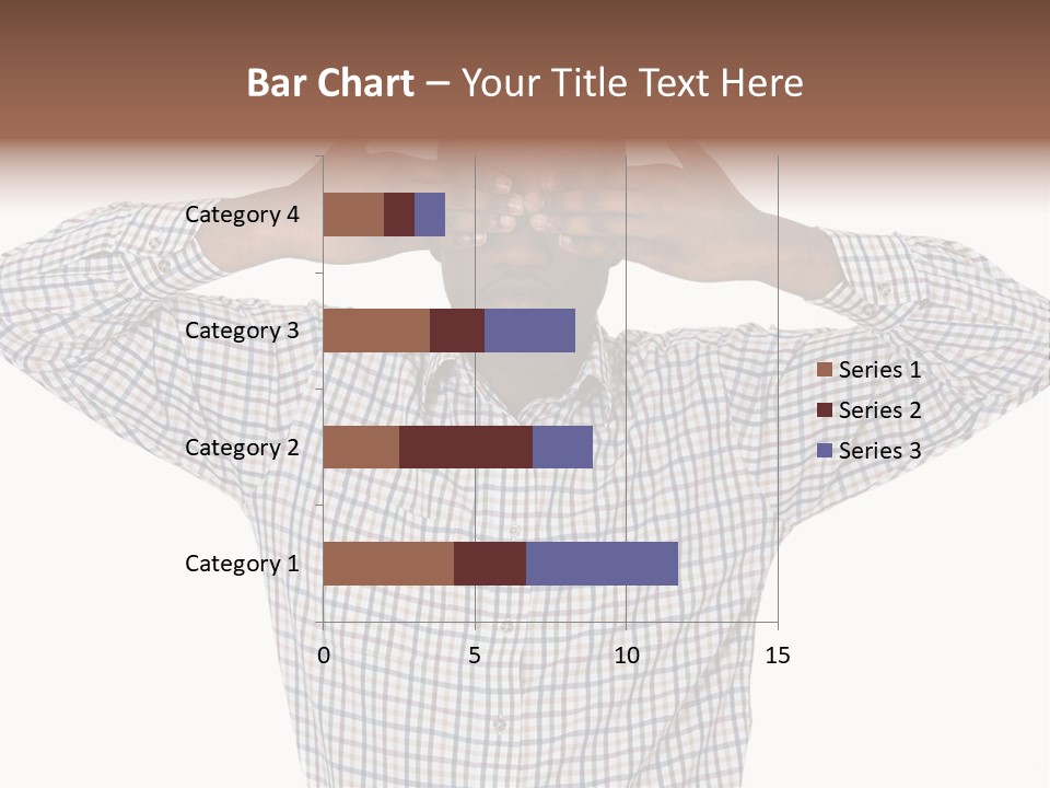 A Man Covering His Eyes With His Hands PowerPoint Template