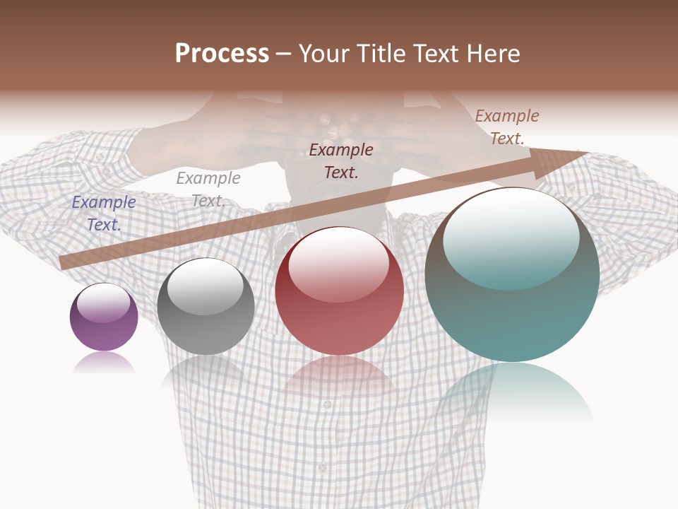 A Man Covering His Eyes With His Hands PowerPoint Template
