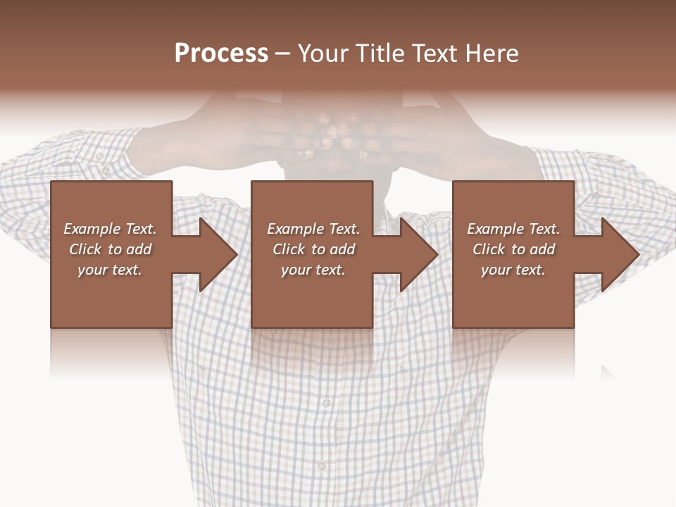 A Man Covering His Eyes With His Hands PowerPoint Template