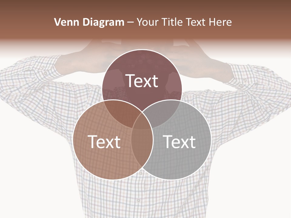 A Man Covering His Eyes With His Hands PowerPoint Template