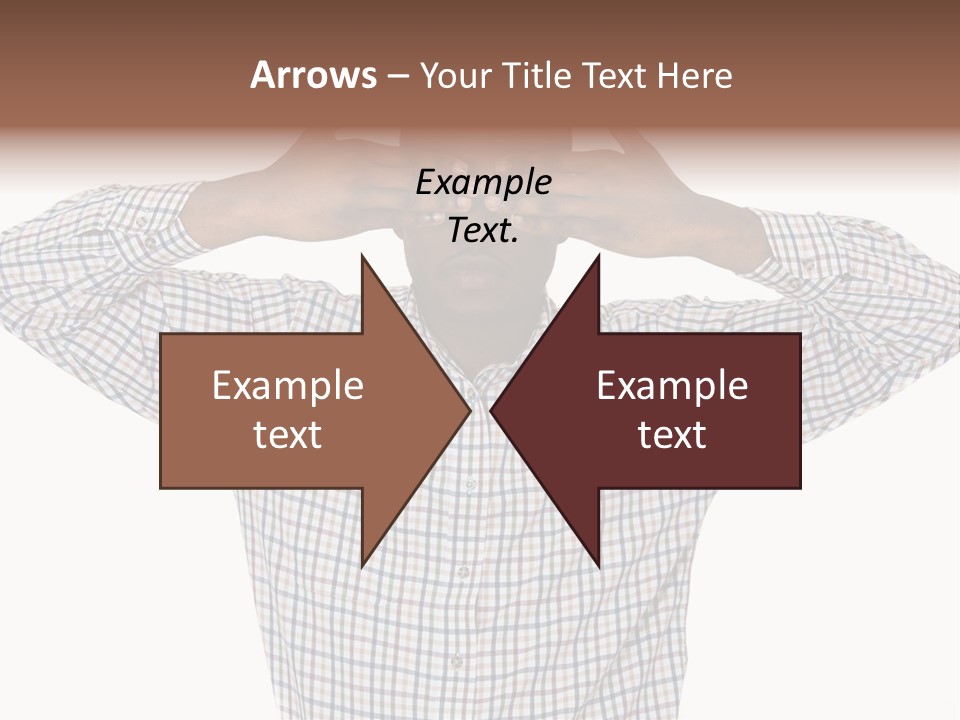 A Man Covering His Eyes With His Hands PowerPoint Template