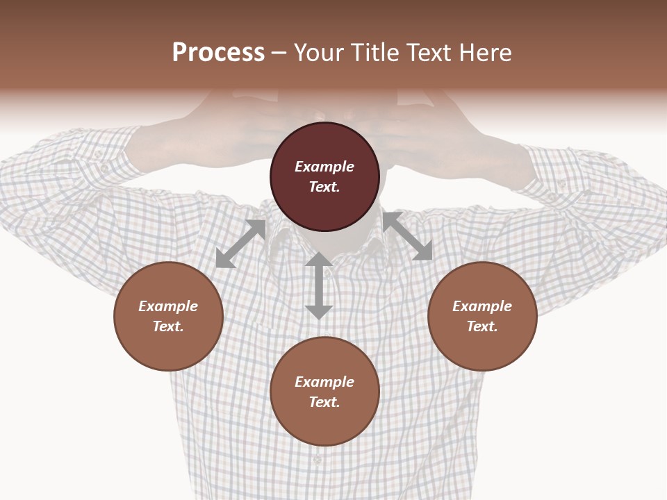 A Man Covering His Eyes With His Hands PowerPoint Template