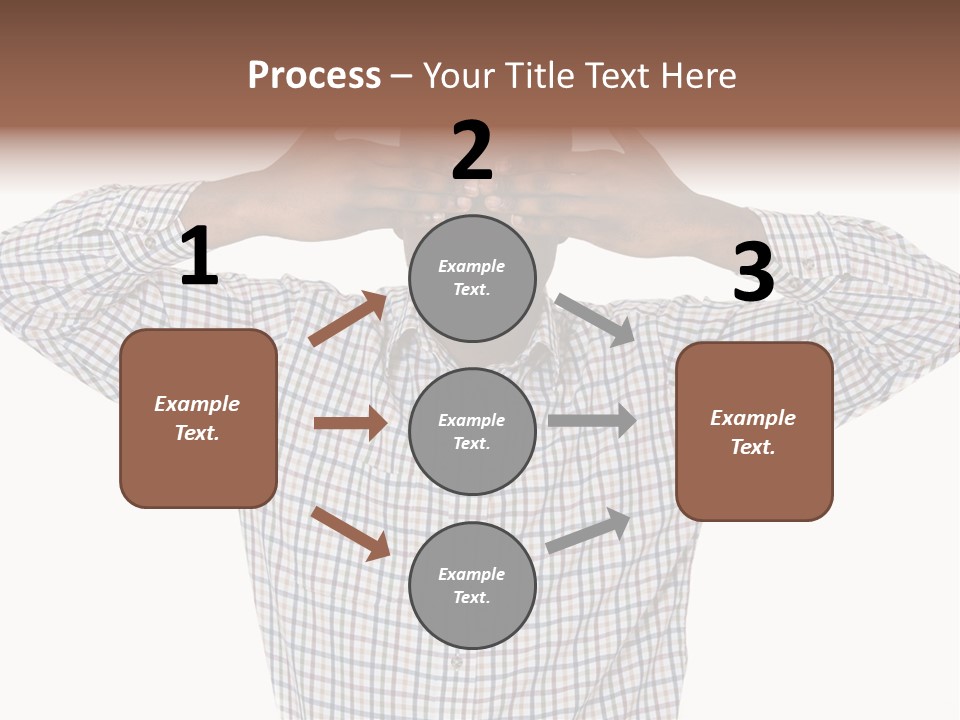 A Man Covering His Eyes With His Hands PowerPoint Template
