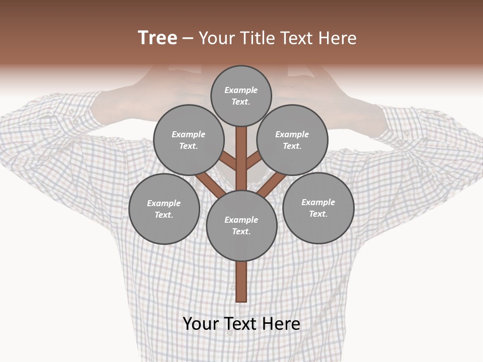 A Man Covering His Eyes With His Hands PowerPoint Template
