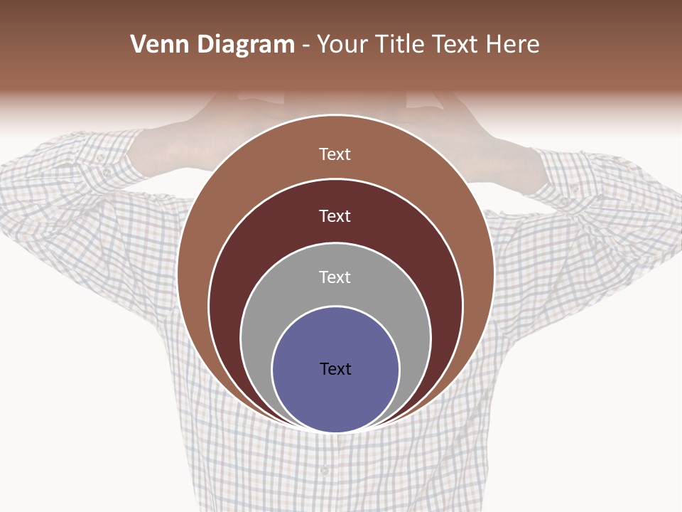 A Man Covering His Eyes With His Hands PowerPoint Template