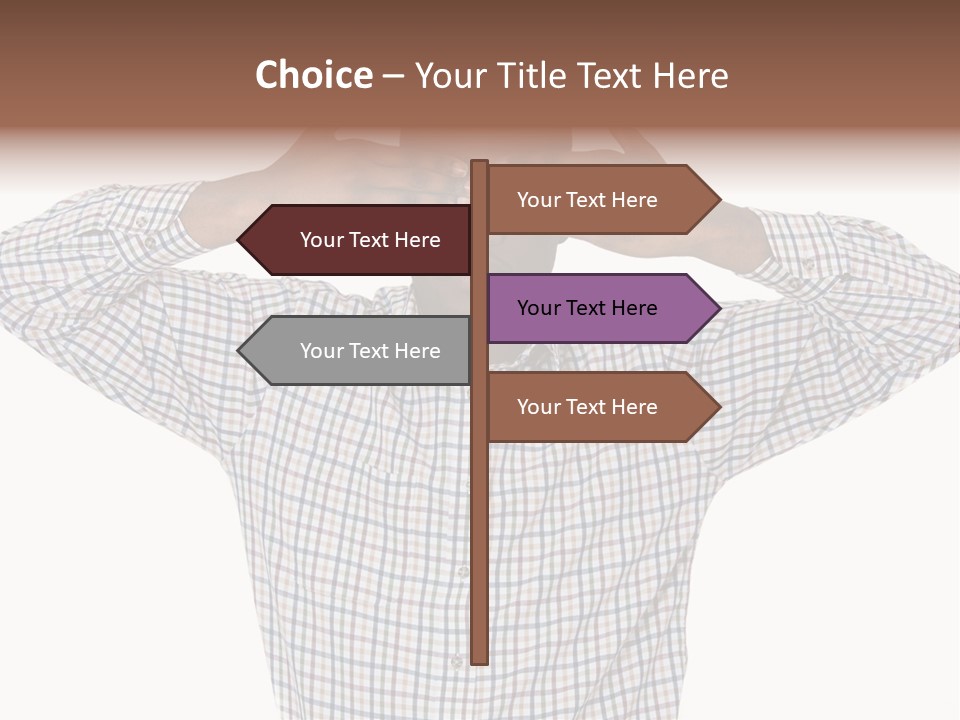 A Man Covering His Eyes With His Hands PowerPoint Template