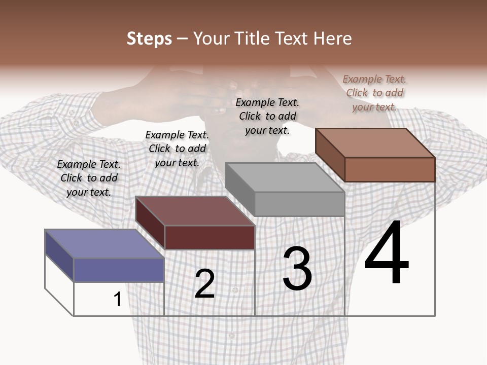 A Man Covering His Eyes With His Hands PowerPoint Template