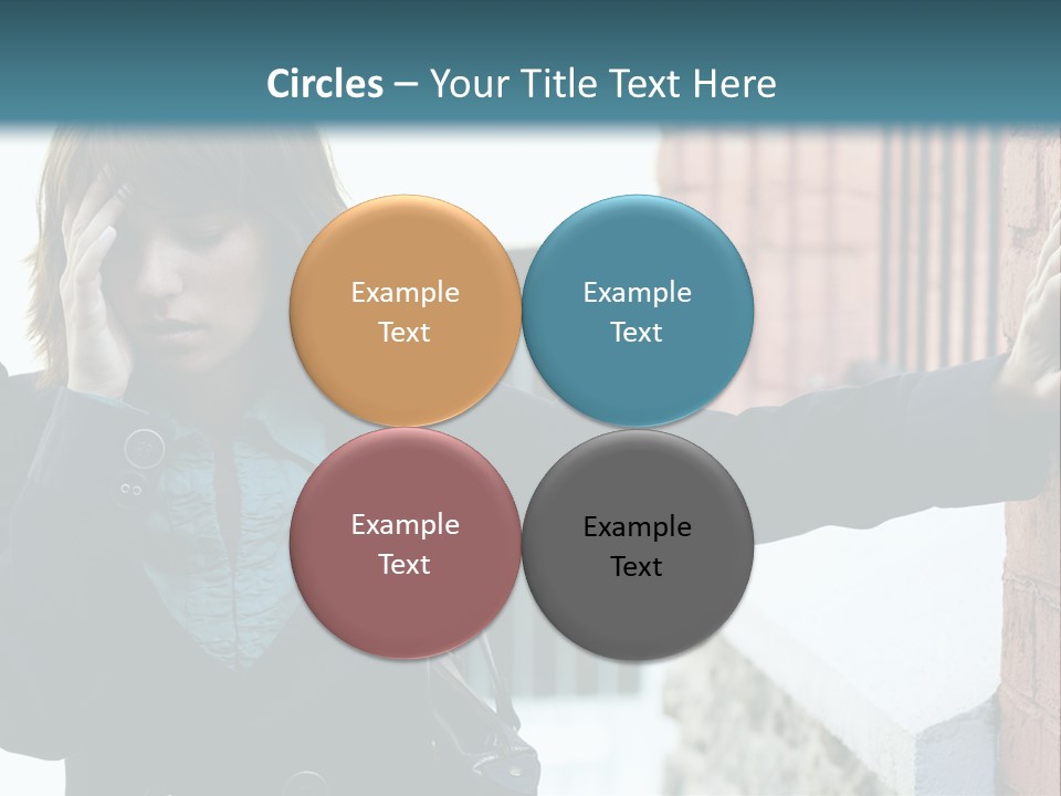 Old Human Pain PowerPoint Template