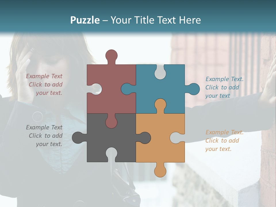 Old Human Pain PowerPoint Template