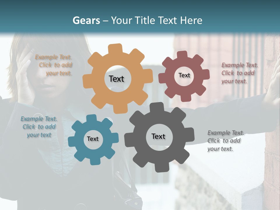 Old Human Pain PowerPoint Template