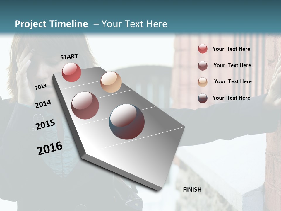 Old Human Pain PowerPoint Template