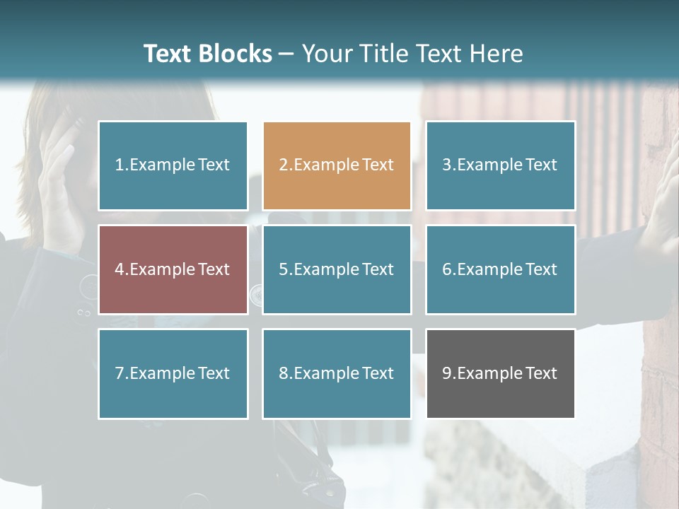 Old Human Pain PowerPoint Template