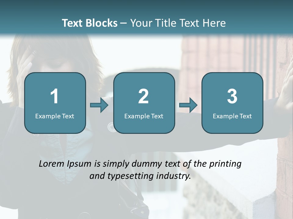 Old Human Pain PowerPoint Template