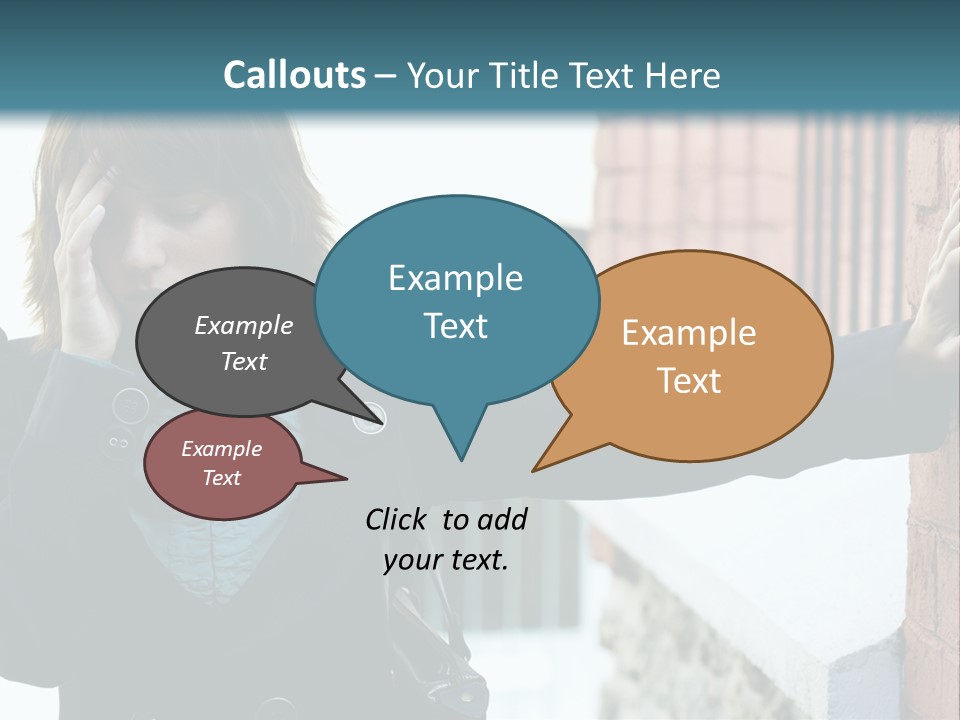 Old Human Pain PowerPoint Template