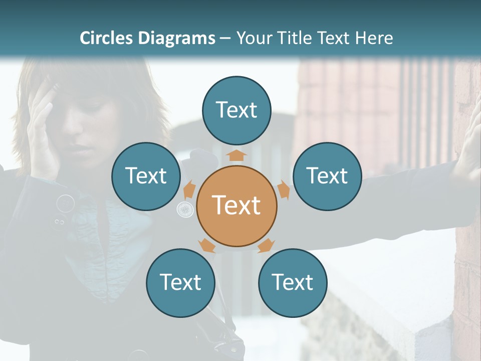 Old Human Pain PowerPoint Template