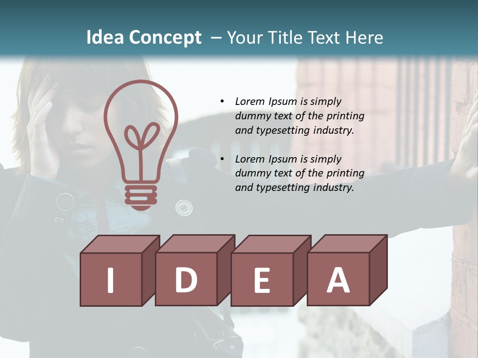 Old Human Pain PowerPoint Template