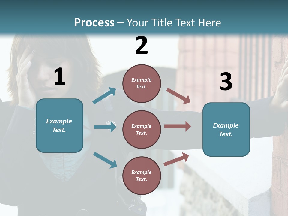 Old Human Pain PowerPoint Template