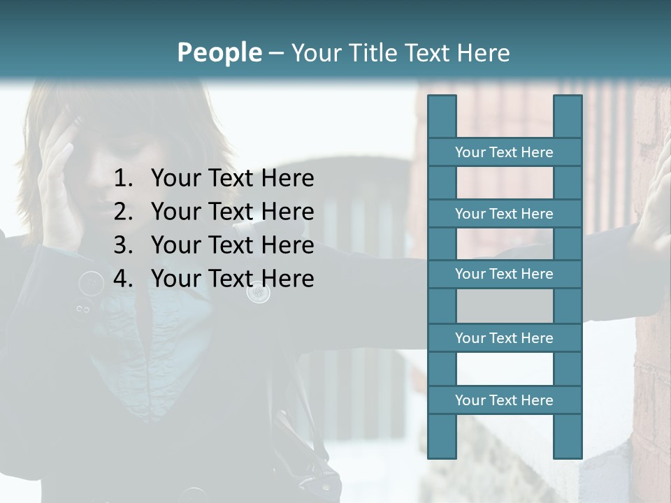 Old Human Pain PowerPoint Template