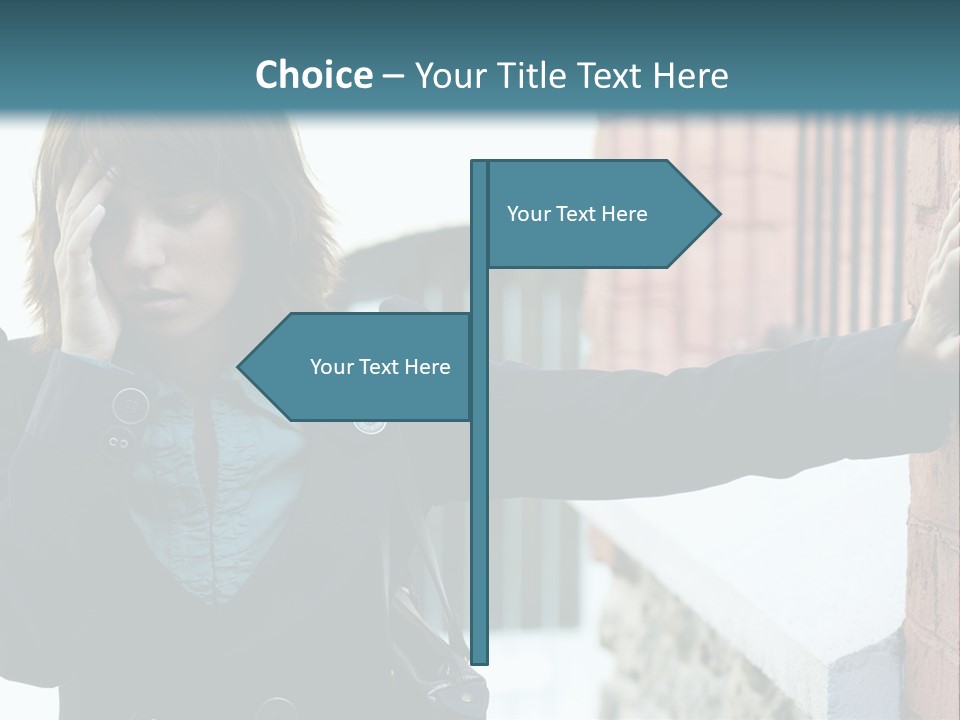 Old Human Pain PowerPoint Template