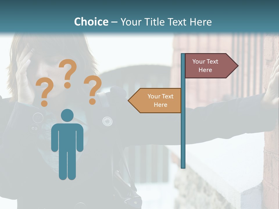 Old Human Pain PowerPoint Template