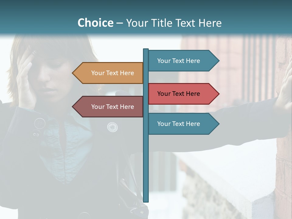 Old Human Pain PowerPoint Template