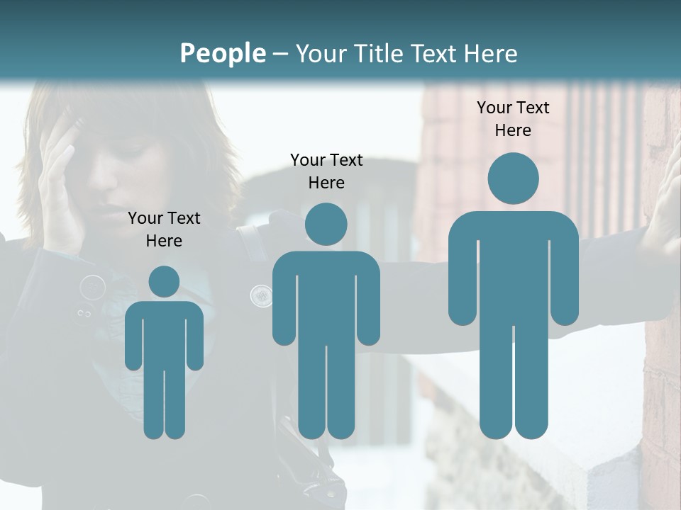 Old Human Pain PowerPoint Template