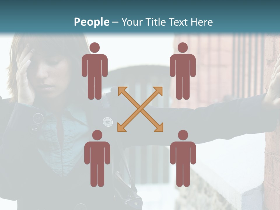 Old Human Pain PowerPoint Template