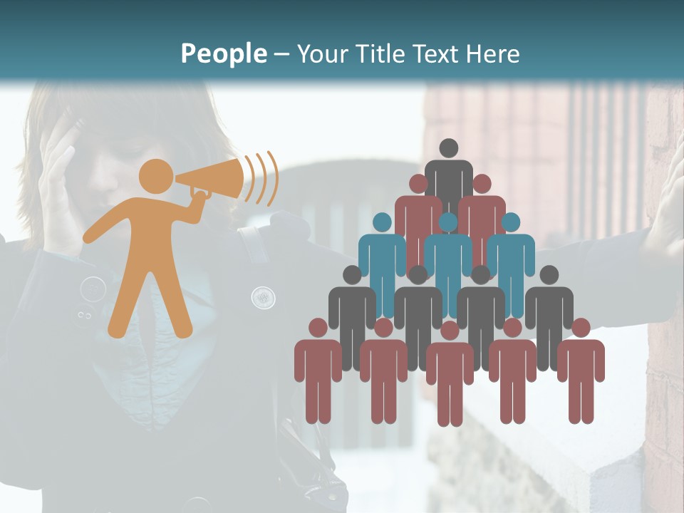 Old Human Pain PowerPoint Template