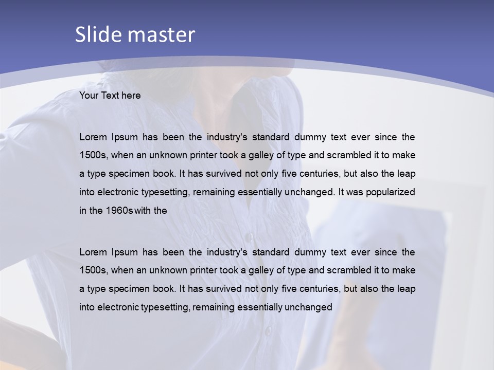 Old Human Pain PowerPoint Template