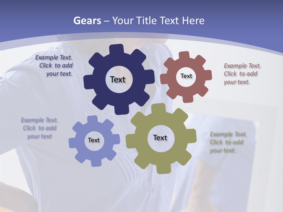 Old Human Pain PowerPoint Template