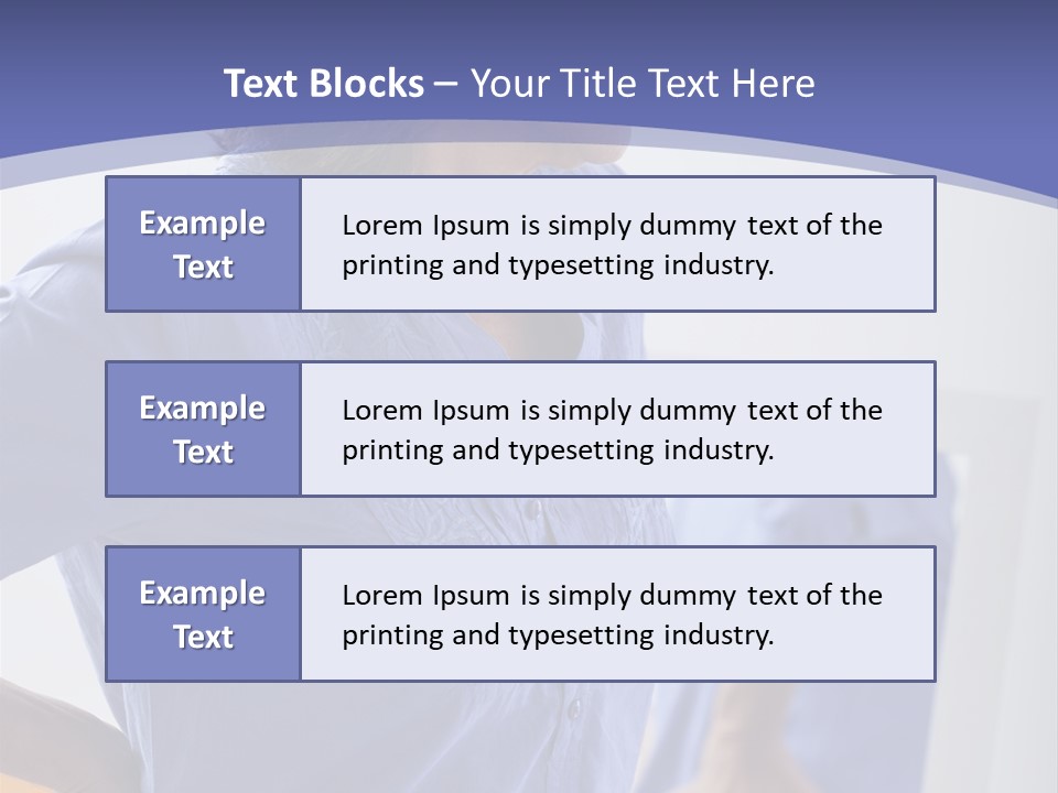 Old Human Pain PowerPoint Template