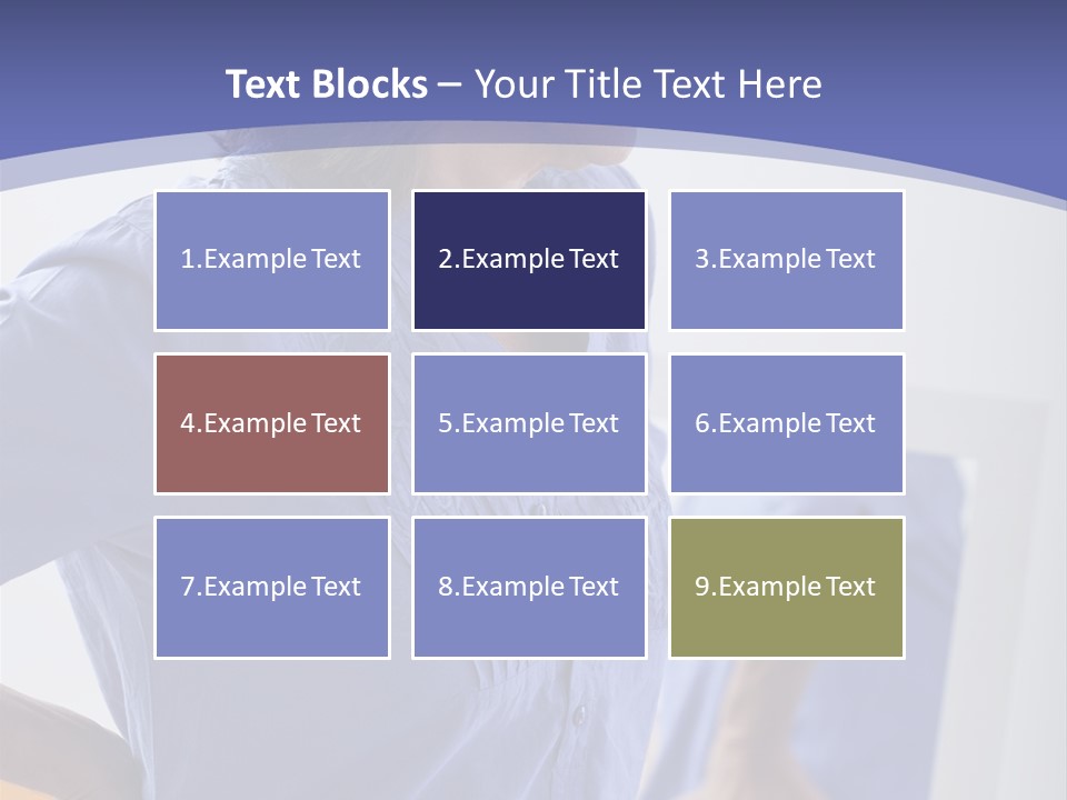 Old Human Pain PowerPoint Template