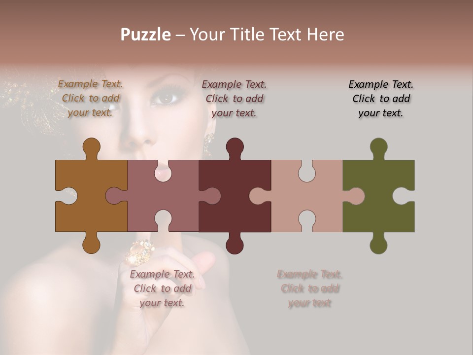 Beauty Woman Purity PowerPoint Template