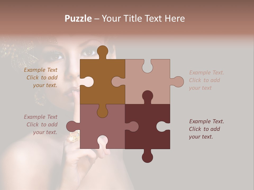 Beauty Woman Purity PowerPoint Template