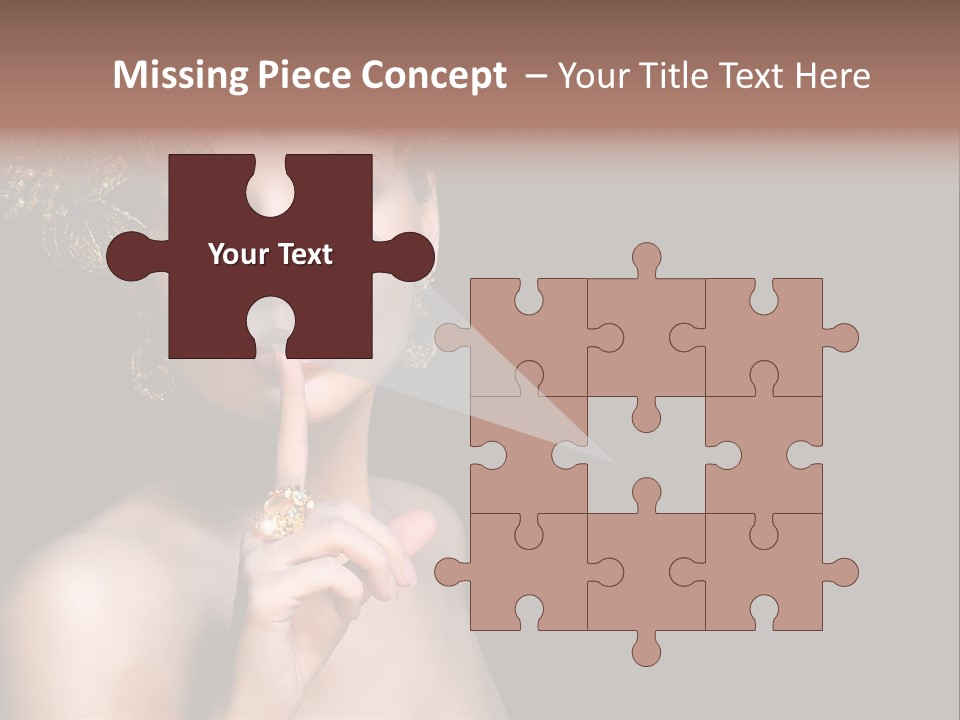 Beauty Woman Purity PowerPoint Template