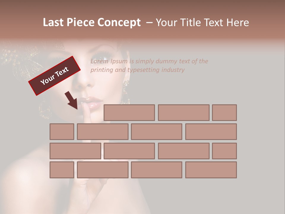 Beauty Woman Purity PowerPoint Template