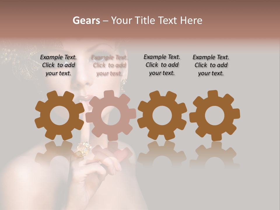 Beauty Woman Purity PowerPoint Template