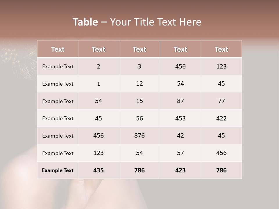 Beauty Woman Purity PowerPoint Template