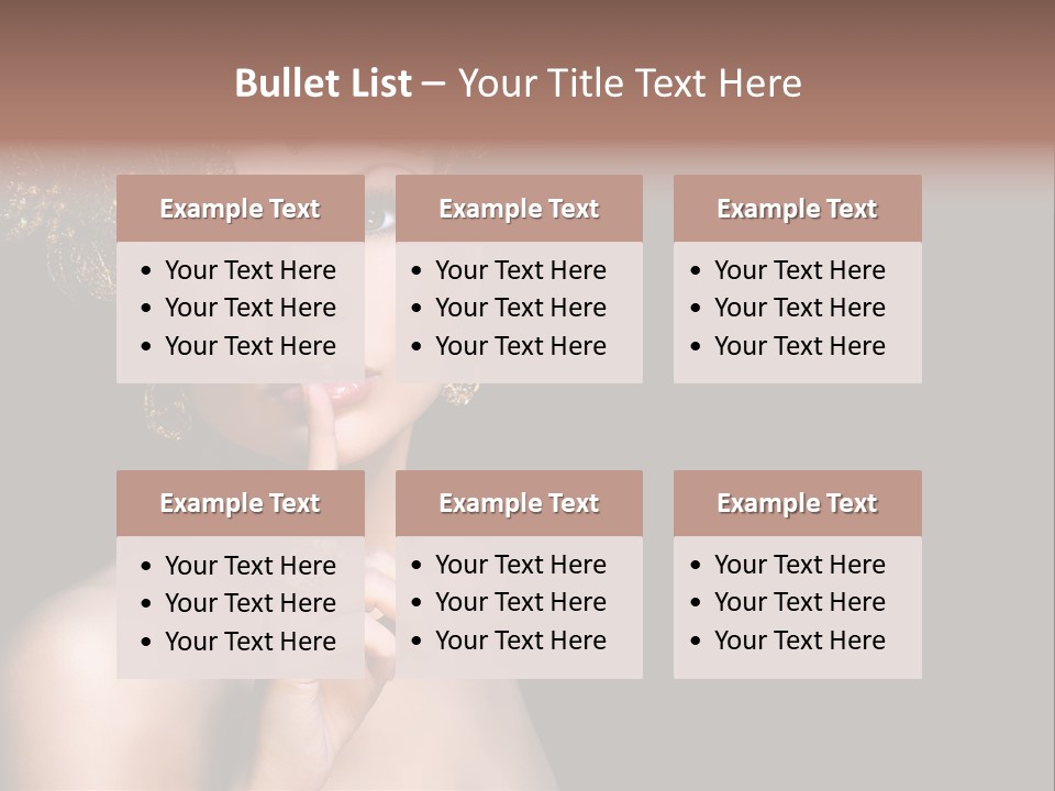 Beauty Woman Purity PowerPoint Template