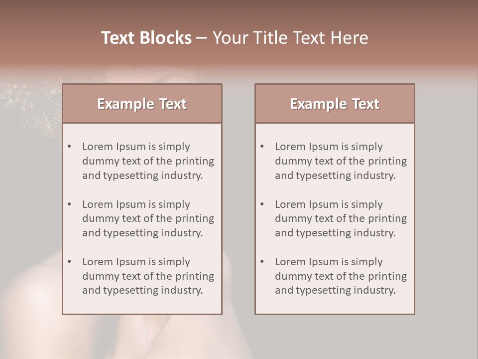 Beauty Woman Purity PowerPoint Template