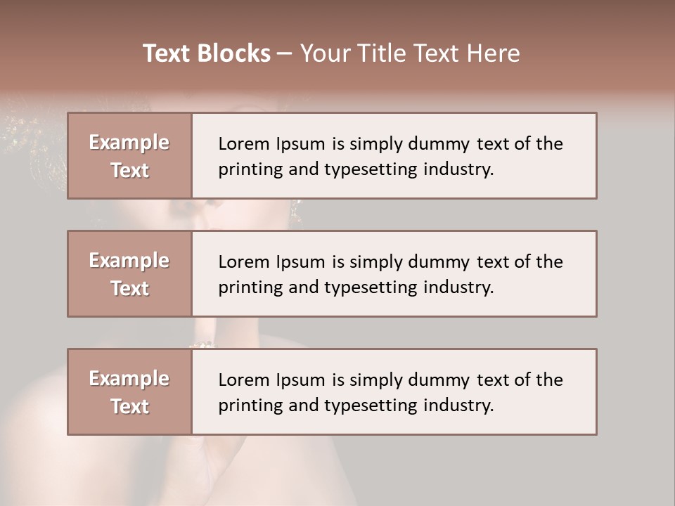 Beauty Woman Purity PowerPoint Template