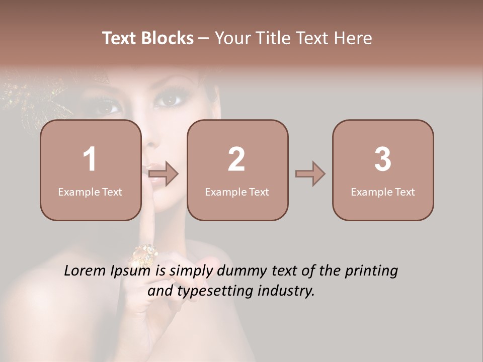 Beauty Woman Purity PowerPoint Template